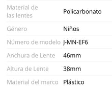 Load image into Gallery viewer, GAFAS CON BLOQUEO DE LUZ UV400 PARA NIÑOS
