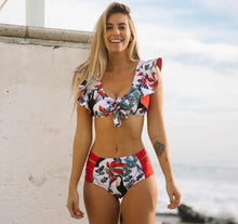 Load image into Gallery viewer, BIKINI SET FLORAL RED
