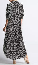 Load image into Gallery viewer, VESTIDO / CAMISA LAGO ESTAMPADO DE LEOPARDO
