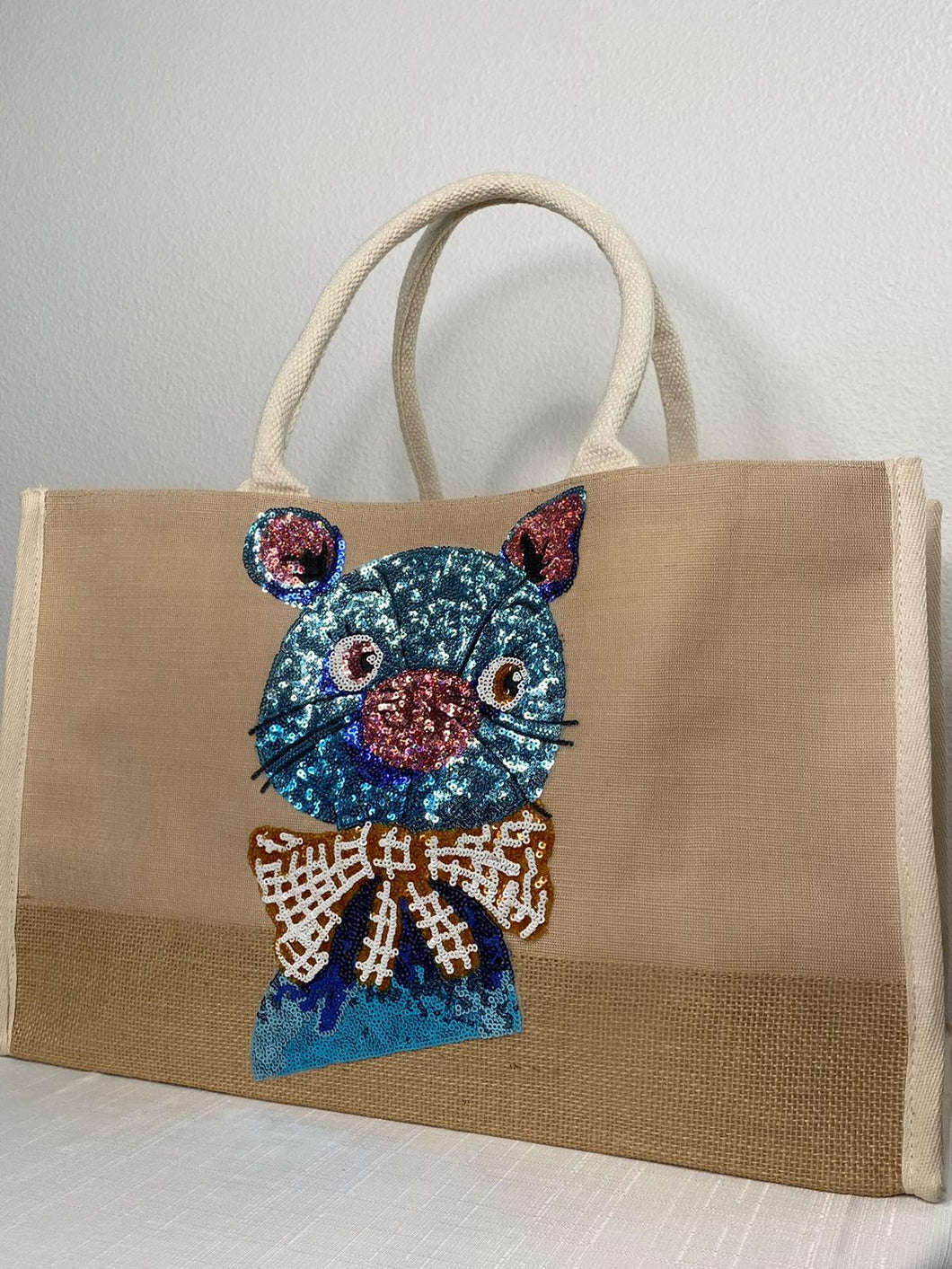 BOW CAT TOTE BAG