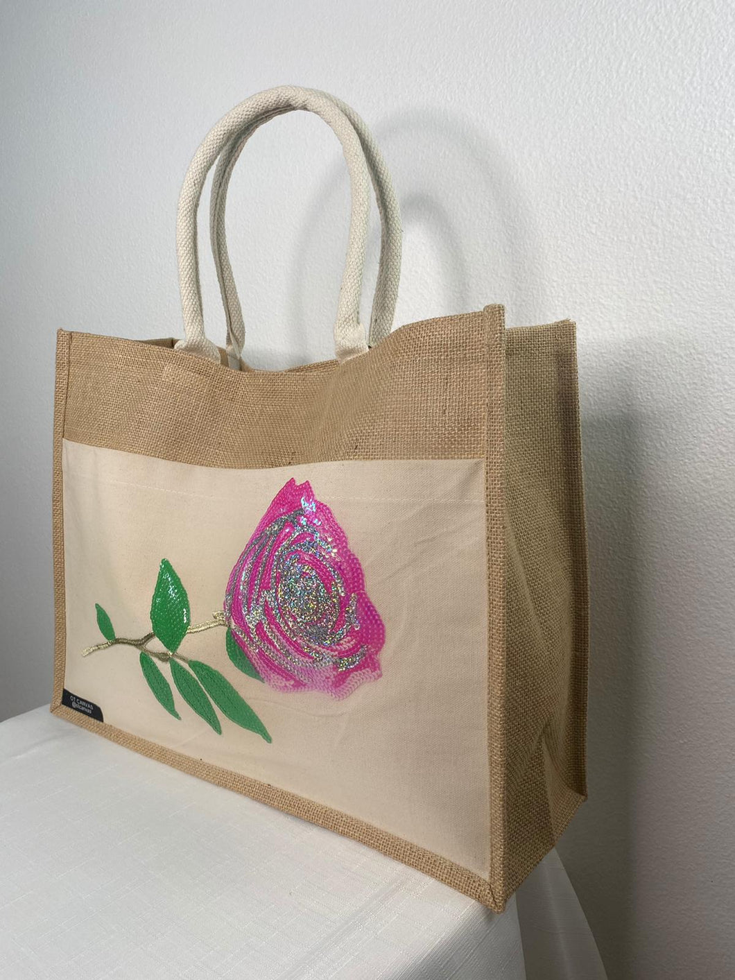 PINK ROSES TOTE BAG